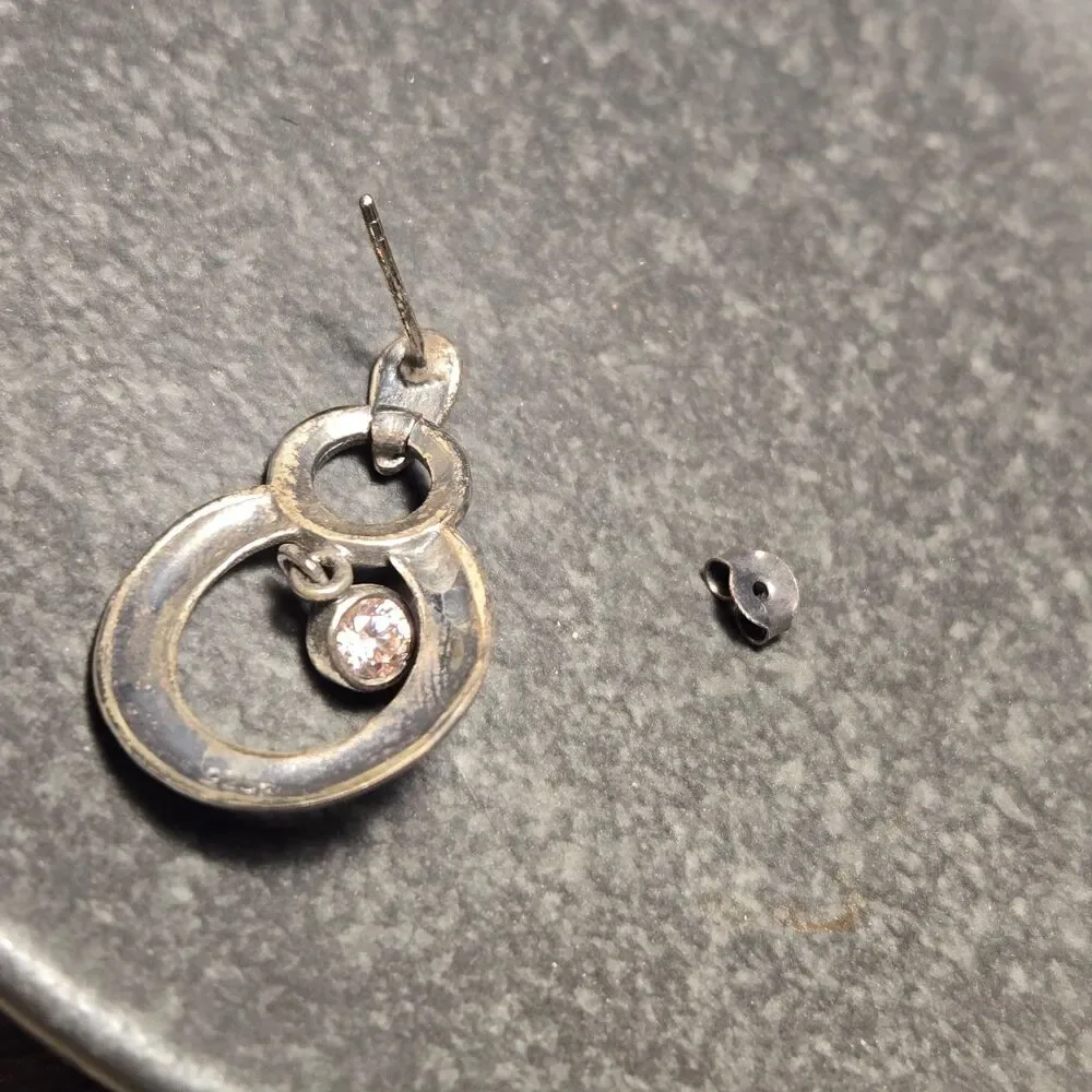 Vintage Dangly Sterling Silver Earrings